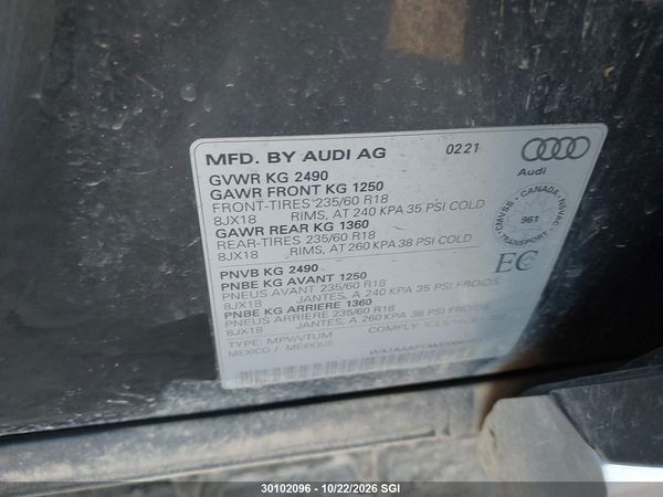2021 AUDI Q5 PREMIUM — I9