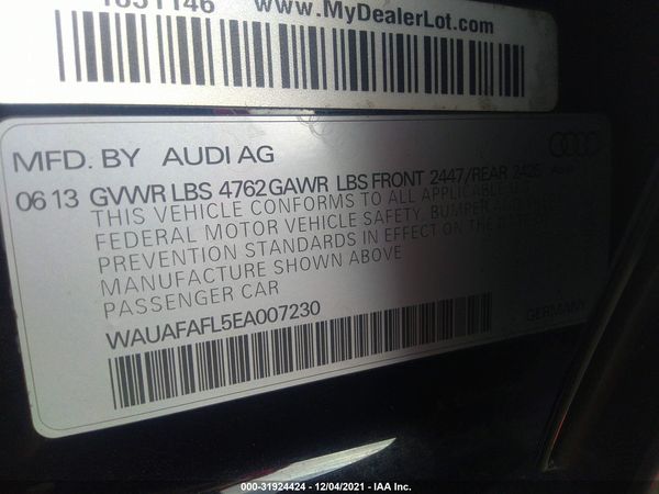 2014 AUDI A4 PREMIUM