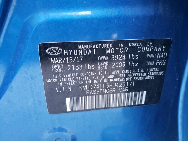 2017 HYUNDAI ELANTRA SE Base
