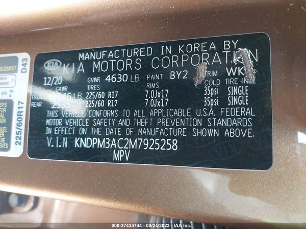 2021 KIA SPORTAGE LX