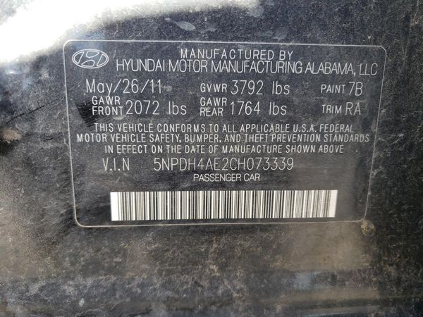 2012 HYUNDAI ELANTRA