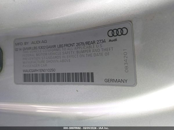 2014 AUDI S5 3.0T PREMIUM PLUS