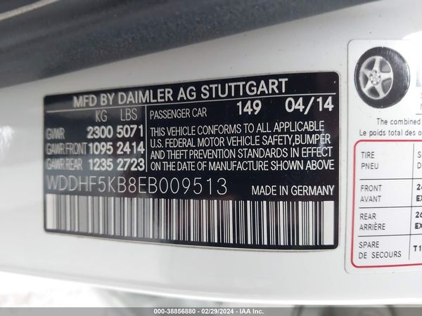 2014 MERCEDES-BENZ E 350 E350
