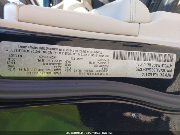 2022 JEEP GRAND CHEROKEE L LIMITED 4X2