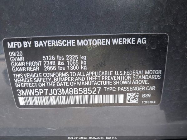 2021 BMW 3 SERIES 330E