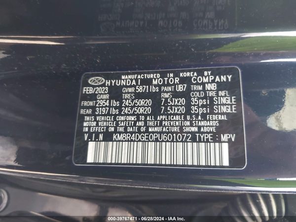 2023 HYUNDAI PALISADE SEL