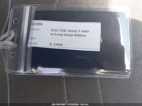 2021 TESLA MODEL Y