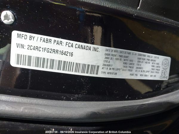 2024 CHRYSLER PACIFICA TOURING