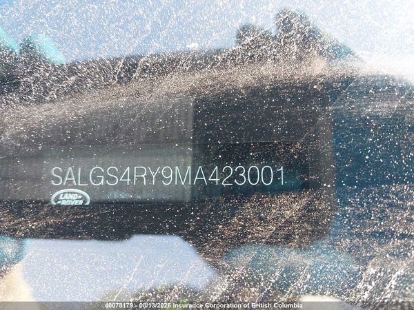 2021 LAND ROVER RANGE ROVER HSE