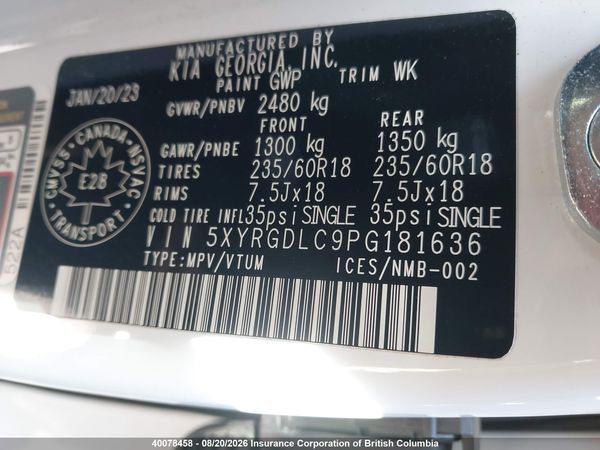 2023 KIA SORENTO LX