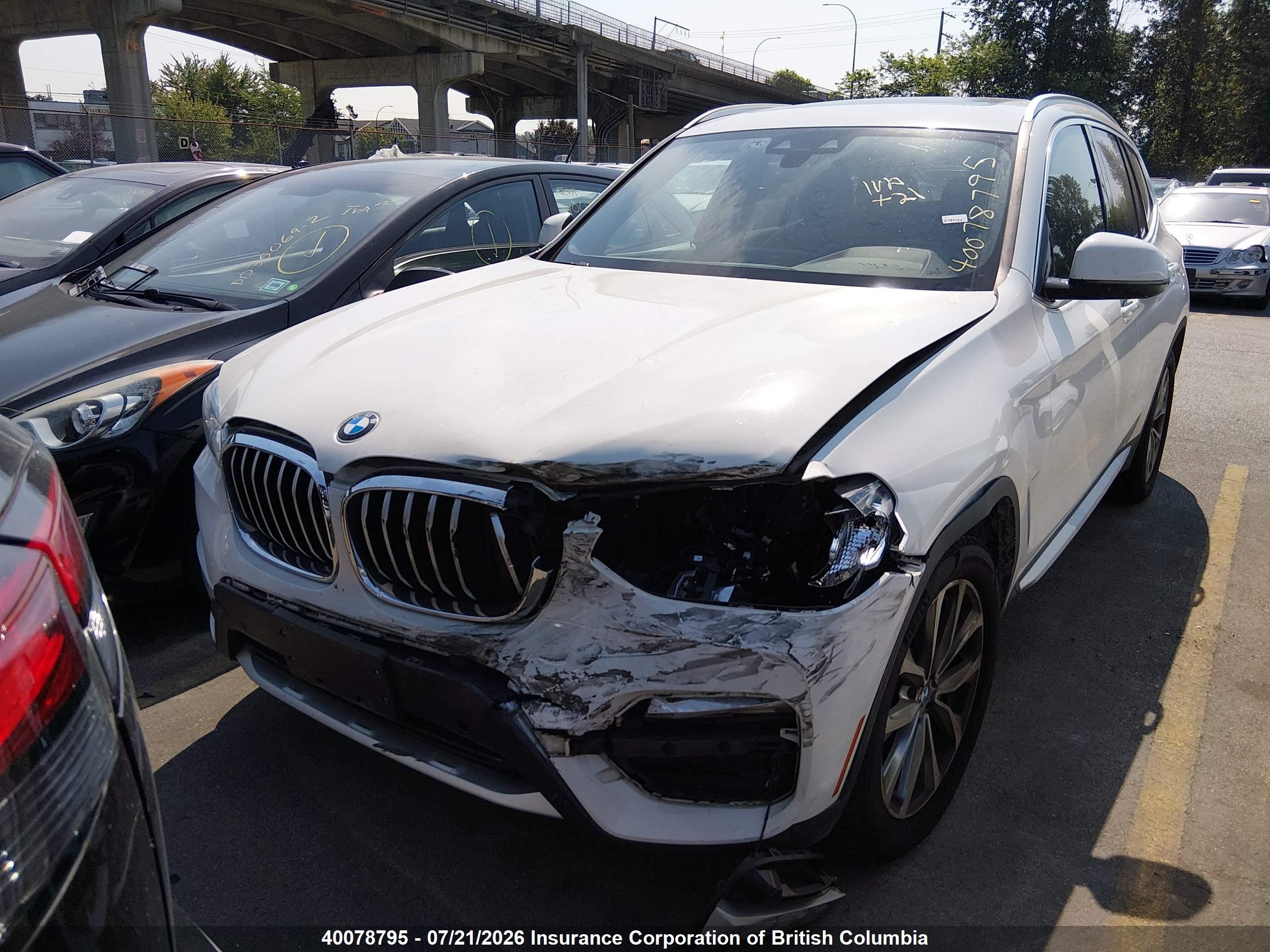 2019 BMW X3 XDRIVE30I