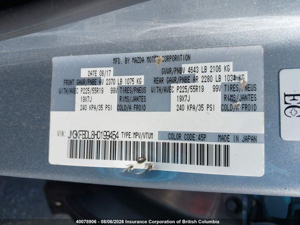 2017 MAZDA CX-5 GRAND TOURING