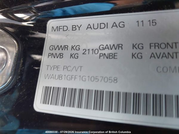 2016 AUDI S3 PREMIUM PLUS