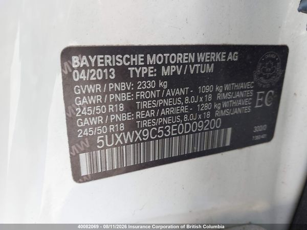 2014 BMW X3 xDrive28i