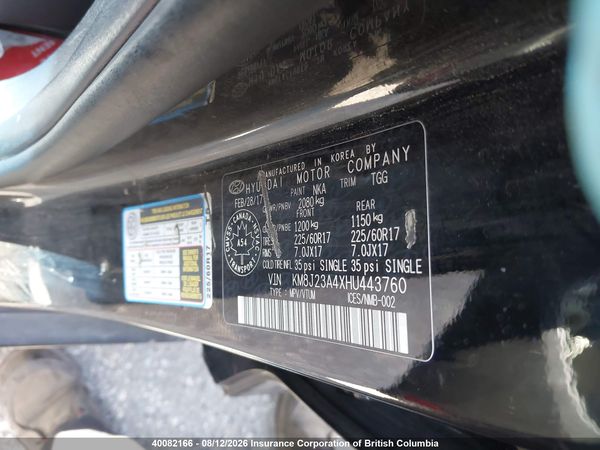 2017 HYUNDAI TUCSON SE — I9
