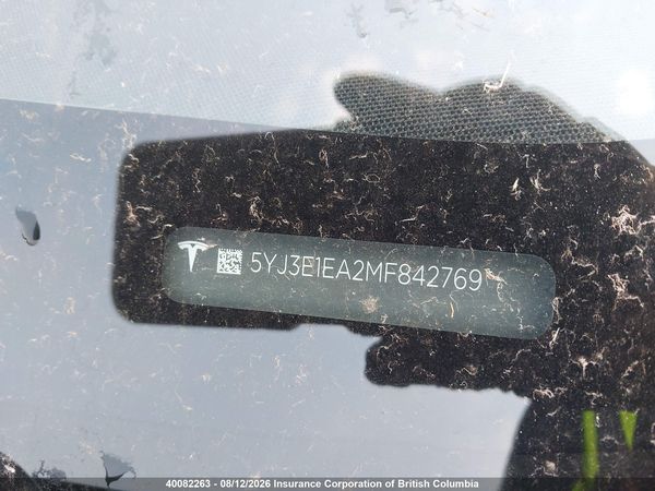 2021 TESLA MODEL 3 — I19