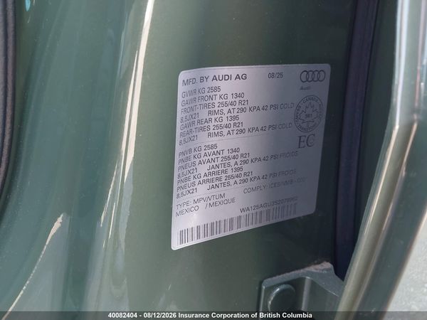 2025 AUDI SQ5 quattro Premium Plus — I9