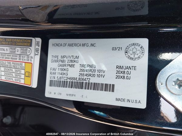 2021 ACURA RDX SH-AWD A-SPEC