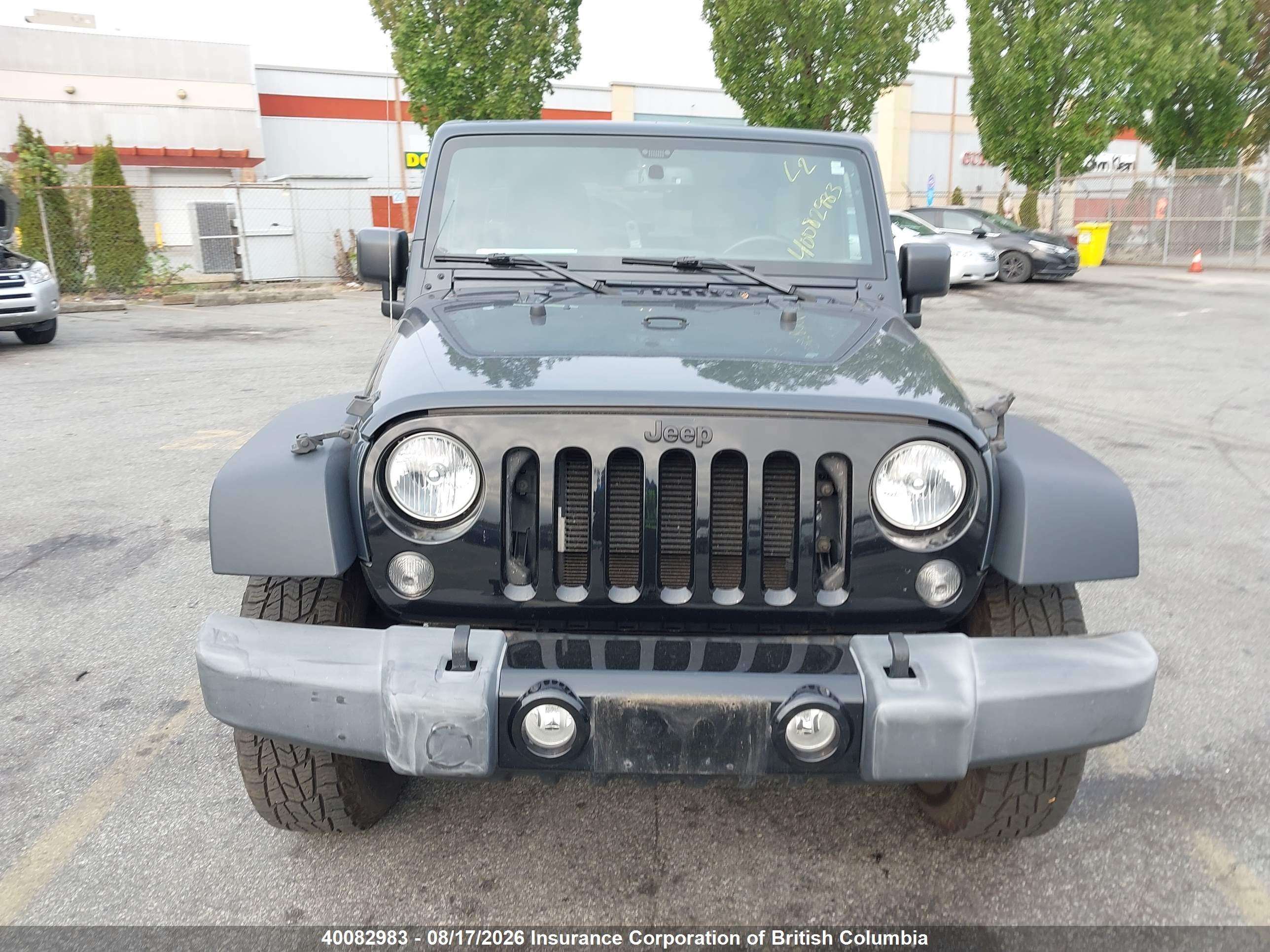 2017 JEEP WRANGLER UNLIMITED SPORT