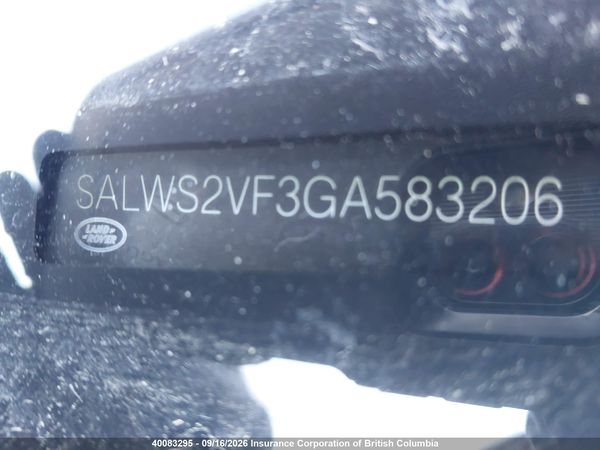 2016 LAND ROVER RANGE ROVER SPORT HST LE — I19