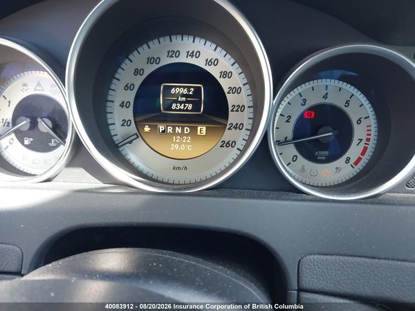2012 MERCEDES-BENZ C 250 4MATIC