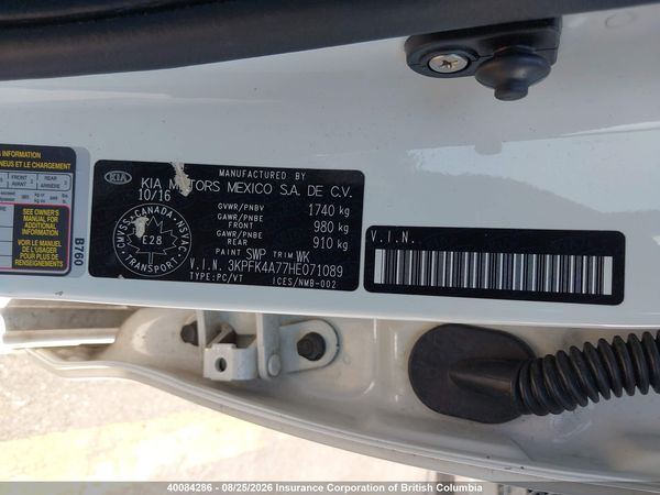 2017 KIA FORTE LX Base