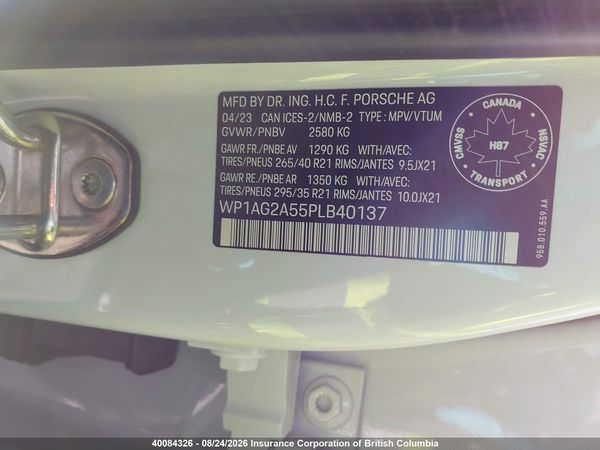 2023 PORSCHE MACAN S — I9