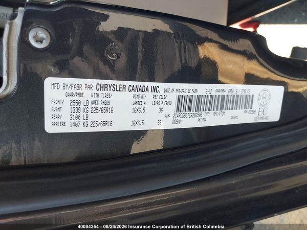 2012 DODGE GRAND CARAVAN SE