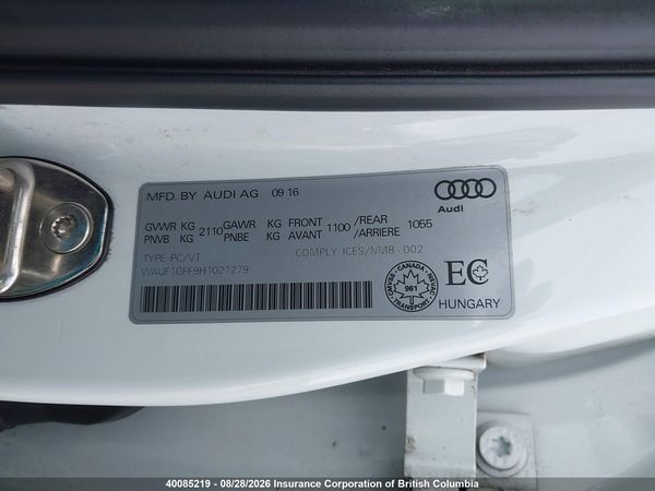 2017 AUDI S3 quattro Prestige