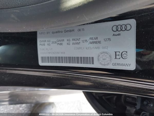 2016 AUDI RS7 quattro Performance