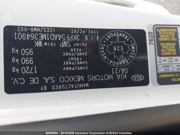 2021 KIA FORTE EX