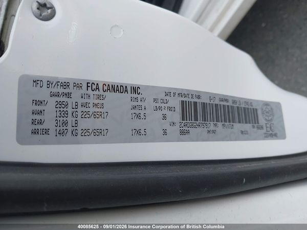 2017 DODGE GRAND CARAVAN SE