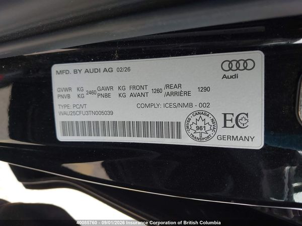 2026 AUDI S5 quattro Premium Plus — I9