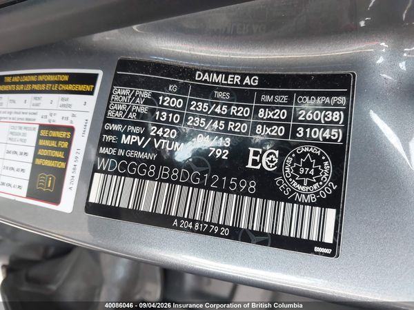 2013 MERCEDES-BENZ GLK 350 4MATIC