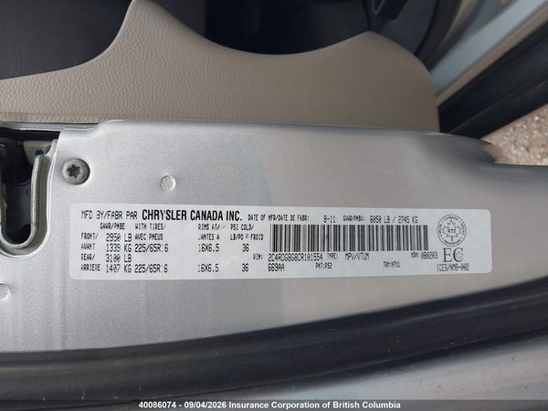 2012 DODGE GRAND CARAVAN SE/SXT