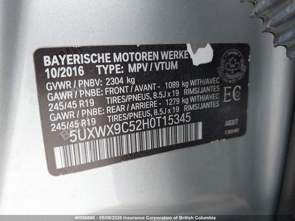 2017 BMW X3 xDrive28i