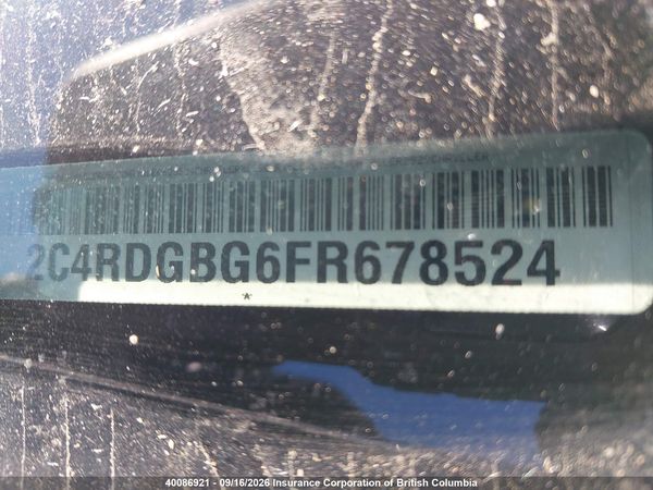 2015 DODGE GRAND CARAVAN SE — I19