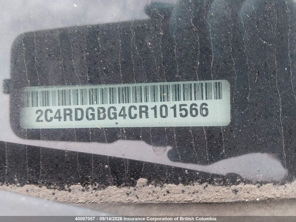 2012 DODGE GRAND CARAVAN SE — I19