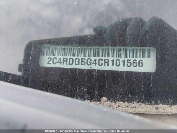2012 DODGE GRAND CARAVAN SE — I20