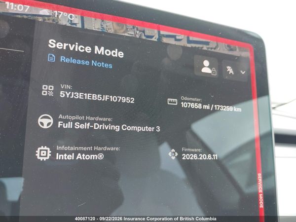 2018 TESLA MODEL 3 LONG RANGE/PERFORMANCE — I16