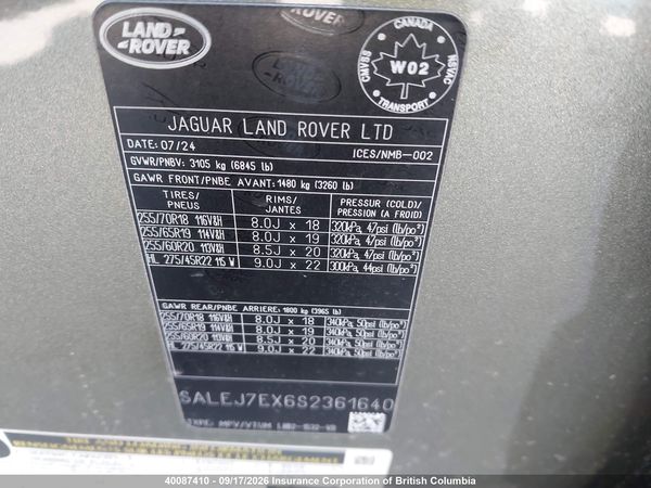 2025 LAND ROVER DEFENDER 110 S — I18