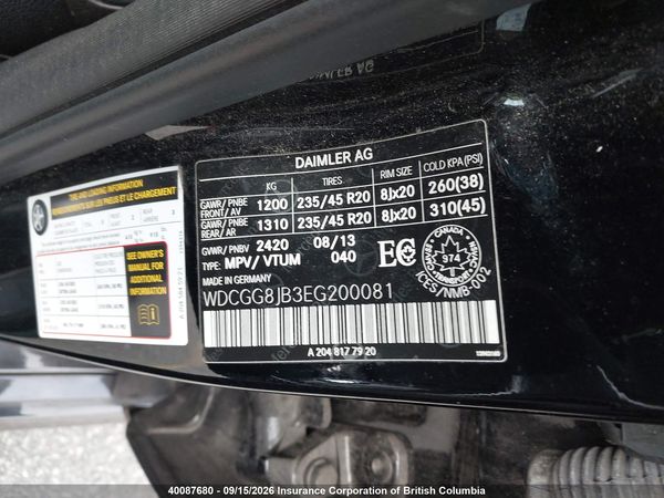 2014 MERCEDES-BENZ GLK 350 4MATIC