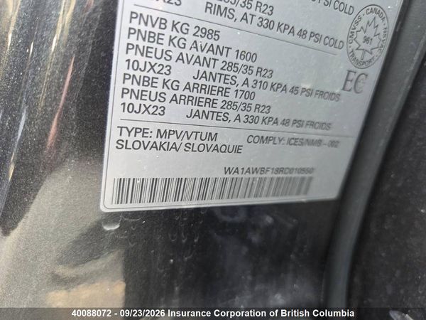 2024 AUDI SQ8 quattro Premium Plus — I18