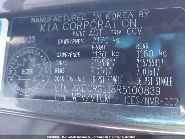 2024 KIA NIRO Wind — I9