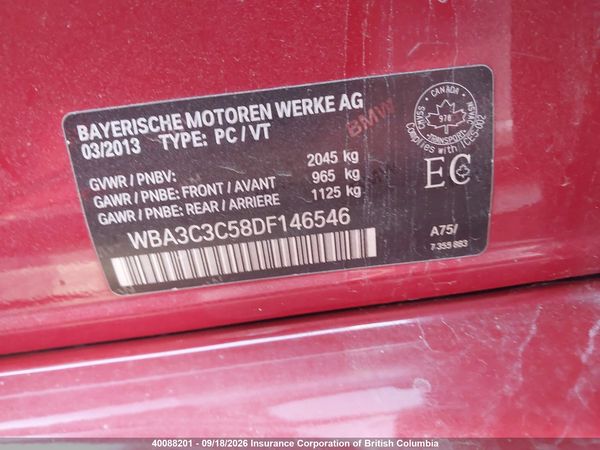 2013 BMW 320I xDrive — I9