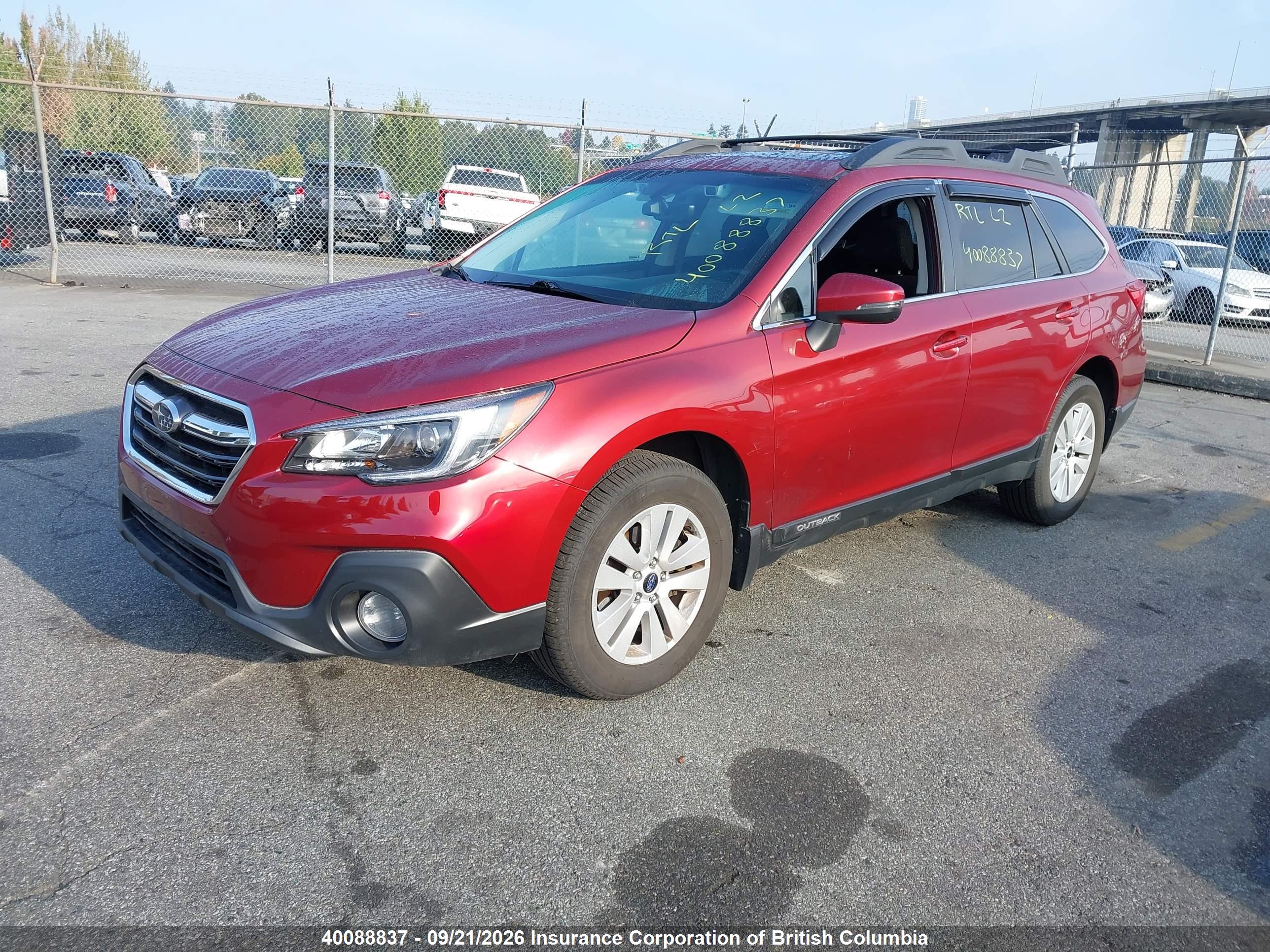 2019 SUBARU OUTBACK 2.5I PREMIUM — I2