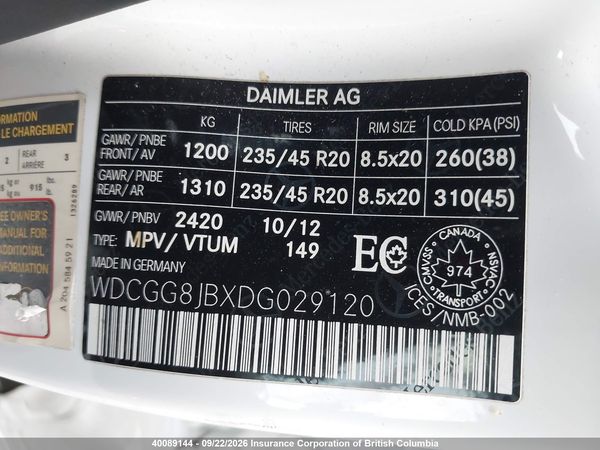 2013 MERCEDES-BENZ GLK 350 4MATIC — I9
