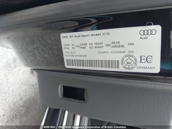 2026 AUDI RS6 Performance quattro — I9