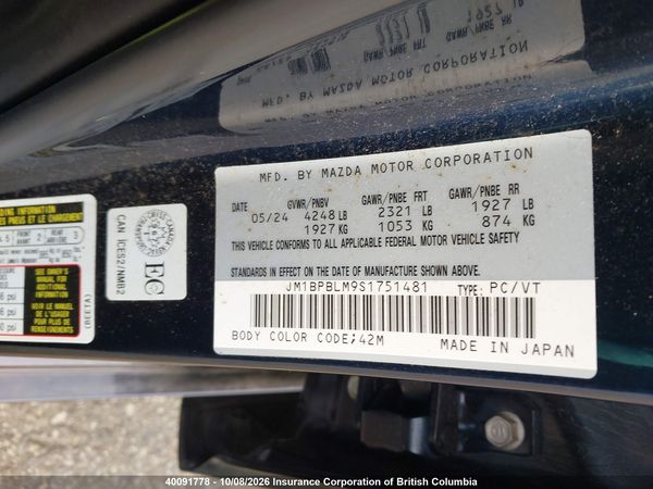 2025 MAZDA 3 PREFERRED — I9