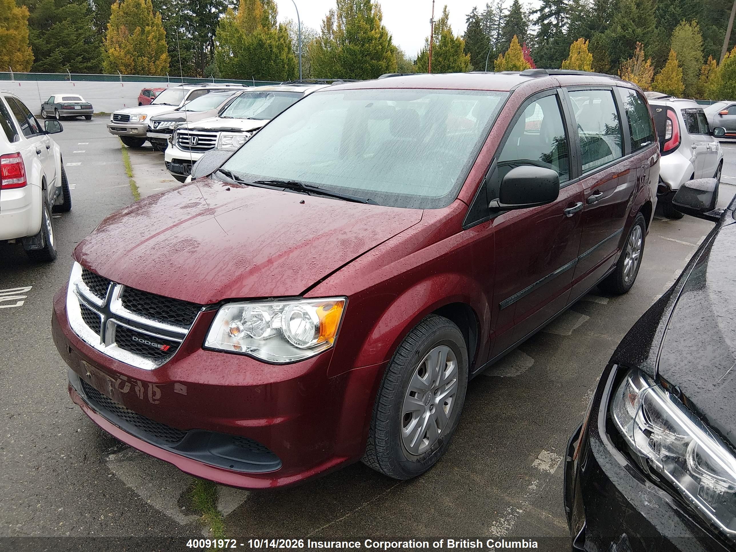 2017 DODGE GRAND CARAVAN SE — I2